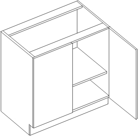 ECO D80 (skříňka dolní 2 dveřová)