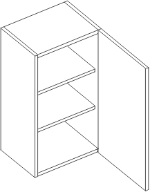 ECO W40 (skříňka horní 1 dveřová)