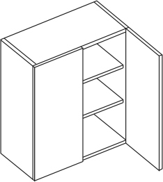 ECO W60 (skříňka horní 2 dveřová)
