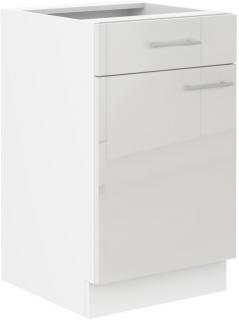 LARA 50 D 1F 1S BB skříňka spodní 50 cm 1 šuplík, 1 dvířka PREMIUM BOX