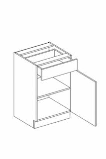 ROYAL D40S1 skříňka spodní 40 cm (skříňka 1 dveřová 1 šuplík)