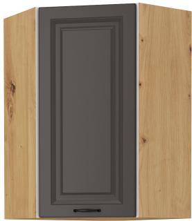 Stilo 58x58 GN-90 1F skříňka horní rohová, výška 90 cm šedá