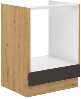 Stilo 60 D GAZ BB skříňka spodní 60 cm na vest. troubu šedá