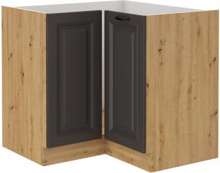 Stilo 89x89 DN 1F BB skříňka spodní rohová šedá