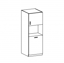 UNI 60DP-210 skříň na vest. troubu 60 cm