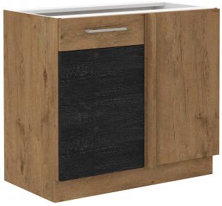 VIGO 105 ND 1F BB skříňka rohová dark wood