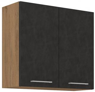 VIGO 80 G-72 2F skříňka horní 80 cm  2 dveřová šedá