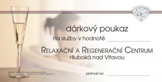 Dárkový poukaz na služby RRC / Wellness Hotelu Diamant v hodnotě