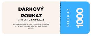 Dárkový poukaz 1000 Kč