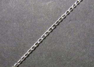 Klasický C - stříbrný řetízek - délka 17cm - rhodiovaný