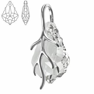 Přívěsek - Swarovski Baroque 16mm Crystal