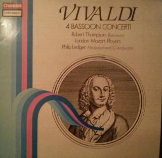 Antonio Vivaldi, Robert Thompson, London Mozart Players, Philip Ledger - 4 Bassoon Concertos - LP (LP: Antonio Vivaldi, Robert Thompson, London Mozart Players, Philip Ledger - 4 Bassoon Concertos)