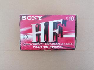 Audio kazeta SONY HF - 90 min (Magnetofonová kazeta)