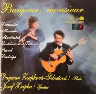 Dagmar Zsapková-Šebestová, Jozef Zsapka - Bonjour, Monsieur - CD (CD: Dagmar Zsapková-Šebestová, Jozef Zsapka - Bonjour, Monsieur)