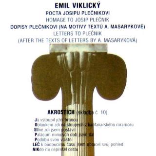Emil Viklický - Pocta Josipu Plečnikovi / Homage To Josip Plečnik - CD (CD: Emil Viklický - Pocta Josipu Plečnikovi / Homage To Josip Plečnik)