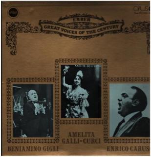 Enrico Caruso, Amelita Galli-Curci, Beniamino Gigli - Great Voices Of The Century - LP / Vinyl (LP / Vinyl: Enrico Caruso, Amelita Galli-Curci, Beniamino Gigli - Great Voices Of The Century)