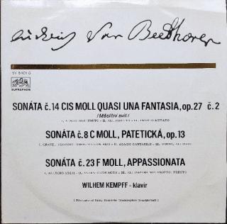 Ludwig van Beethoven, Wilhelm Kempff - Sonáty Pro Klavír - LP (LP: Ludwig van Beethoven, Wilhelm Kempff - Sonáty Pro Klavír)