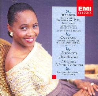 Samuel Barber / Aaron Copland - Barbara Hendricks, Michael Tilson Thomas, The London Symphony Orchestra - Knoxville: Summer Of 1915 - Nocturne - Sure On This Shining Night - Adagio For Strings / Eight Poems Of Emily Dickinson - Quiet City - CD (CD: Samuel