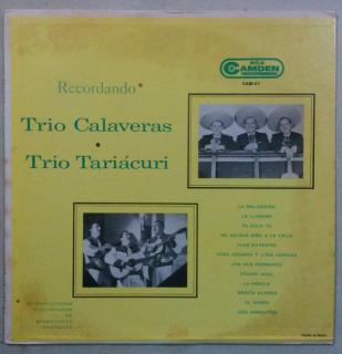 Trio Calaveras - Trio Tariácuri - Recordando* - LP (LP: Trio Calaveras - Trio Tariácuri - Recordando*)