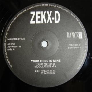 Zekx-D - Your Thing Is Mine - LP (LP: Zekx-D - Your Thing Is Mine)