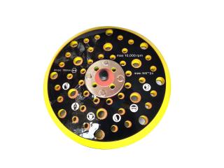 150mm unašeč na suchý zip pro pneu brusku, závit: M8 - 5/16&quot;, multi děrovaný