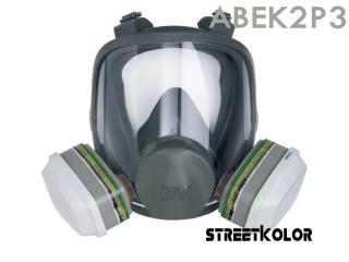 3M™ Celoobličejová maska 6800, filtr 6099 ABEK2P3 s prachovým filtrem P3 (3M 6800, Norma EN 136 + 3099 ABEK2P3)
