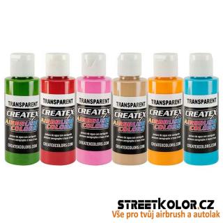 6x60ml CreateX tropická sada teplých odstínů airbrush barev, 5810-00 (CreateX Tropical 5810-00, 6x60ml)