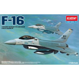 Academy F-16 Model Set letadla 1:144, 26 dílů (ACADEMY F-16 HOBBY MODEL KIT 1:144, 23cm, Model No.: 12610)