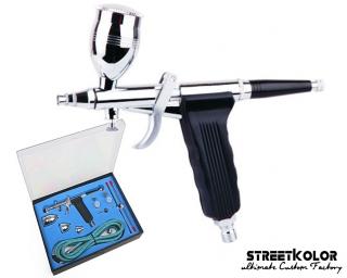 Airbrush pistole FENGDA® BD-116C s 0,3 + 0,5 + 0,8 jehlou a tryskou (Airbrush FENGDA BD-116C)