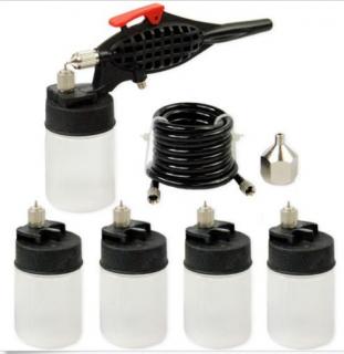 Airbrush pistole Fengda ® BD-145 s 5 nádobkami (AirBrush Mini KIT)