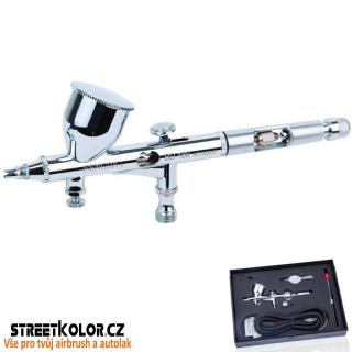 Airbrush pistole FENGDA® BD-180K 0,2+0,3 mm jehla, tryska + hadice (Nejlepší cena na trhu)