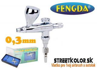 Airbrush pistole FENGDA BD-206 0,3 mm jednočinná (Airbrush FE-206)