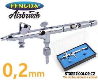 Airbrush pistole FENGDA® BD-208 0,2mm (FENGDA® BD-208 mix control)