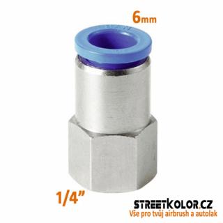 Airbrush přímá spojka vzduchu 1/4 &quot;- 4mm