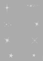 Airbrush šablona CreateX, formát A5 - 148 x 210 mm (Stars)