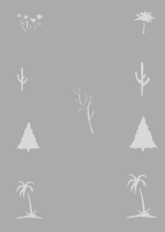 Airbrush šablona CreateX, formát A5 - 148 x 210 mm (Trees)