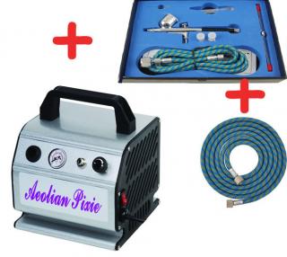 Airbrush set: Kompresor Fengda AS-176 a pistole BD-130K