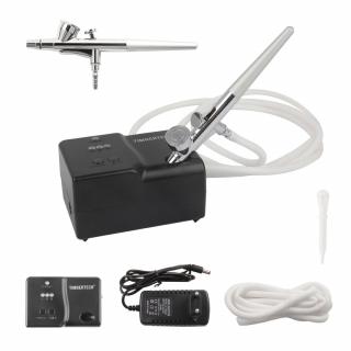 Airbrush set: Kompresor FENGDA TIMBERTECH MK-100 s pistolí  (Základní a ideální sada pro make-up)