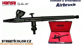 Airbrush stříkací pistole HARDER &amp; STEENBECK Hansa Topline 281 Black 0,2 mm