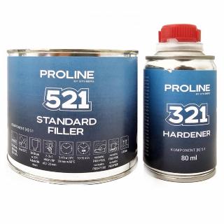 Akrylový plnič bílý PROLINE 521 HS 5:1 (420 + 80 ml) (PROLINE 521 STANDARD WHITE FILLER + PROLINE 321 HARDENER)