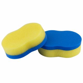 Aplikační ultra měkká leštící houbička - houba na ruční voskování, 115mm, 2 kusy