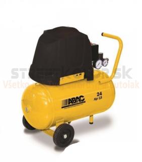 Bezolejový kompresor ABAC B15, objem 24L, 8Bar, 1,1kW, 230V, Sací výkon 160l/min