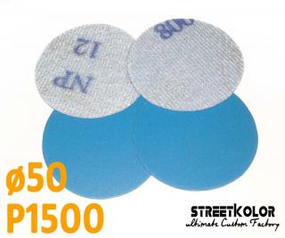 Brusný papír pro excentrickou brusku, zrnitost P1000, Průměr: 50mm, 1 kus