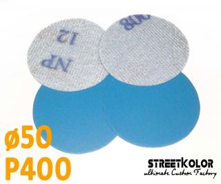 Brusný papír pro excentrickou brusku, zrnitost P400, Průměr: 50mm, 1 kus