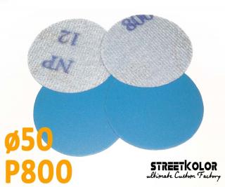 Brusný papír pro excentrickou brusku, zrnitost P800, Průměr: 50mm, 1 kus