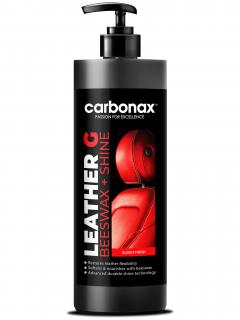 CARBONAX® Čistič kůže s kondicionérem a včelím voskem, Lesklý, 500ml (CARBONAX® Leather G - Leather Conditioner &amp; Protectant Gloss)