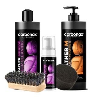 CARBONAX LEATHER MATT SET - kompletní set pro čištění matné kůže (CARBONAX® LUXURY CAR COSMETICS )