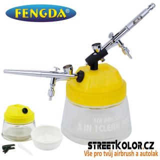Čistící nádoba pro airbrush na čištění pistolí FENGDA BD-777