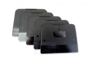 Colad 9107, Sada 5ks super flexibilních plastových stěrek, špachtle super měkká 120x90mm (Colad 9107 Plastic Spreaders Super Flexible Black, 5 pcs)
