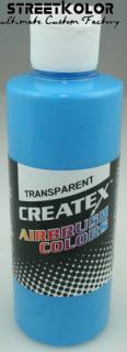 CreateX 5105 modrá svetlá transparentní airbrush barva 240ml (CreateX Transparent)